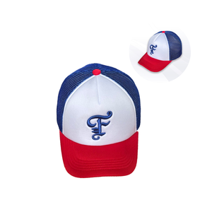 Casquette de camionneur brodée personnalisée avec logo régulier produit de gros décontracté du fabricant vietnamien emballé dans un carton - Product Image 1