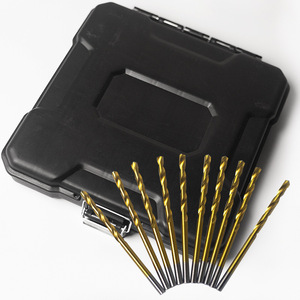 Twist <b>Drill</b> <b>Bit</b> Set 99pcs Titanium Plated Gold Finish For Metal Drilling In Black <b>Box</b> Pack - Product Image 1