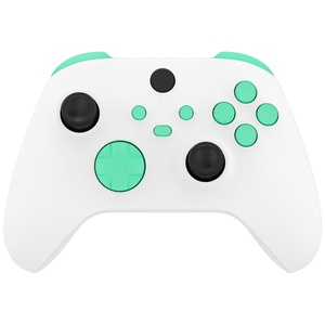 EXtremeRate Replacement Gaming Accessories Mint Green No <b>Letter</b> Imprint Custom Full Set Buttons for Xbox Series X S Controller - Product Image 1