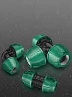 Raccords rapides sans chaleur Baolian PPR pour tuyaux PE, coudes et connecteurs droits pour tuyaux de 4/6 pouces, tête hexagonale mâle/femelle