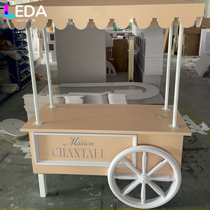 LEDA Wholesale Food Carts Wedding <strong>Trolley</strong> Acrylic <strong>Sweet</strong> Candy Cart for Parties Event Display - Product Image 4