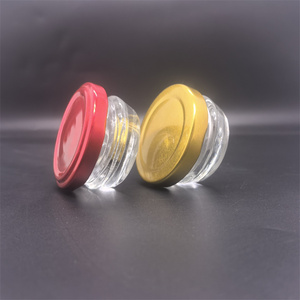 Venta al por mayor de tarros de almacenamiento de vidrio para alimentos, mermelada de fruta, gelatina, mantequilla de maní, vacío, 30ml, forma cónica, tarros de vidrio de caviar con tapa de metal - Product Image 6