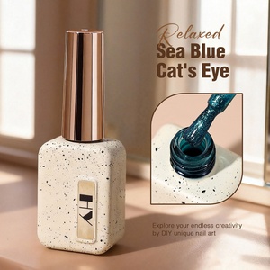 Esmalte de <span class=keywords><strong>Gel</strong></span> Hanyi de 15 ml, Libre de HEMA y TPO, Color Azul Ojo de Gato Relajado, Juego de 24 Colores, Duración de 28 Días, <span class=keywords><strong>Gel</strong></span> de Ojo de Gato Personalizado OEM - Product Image 5