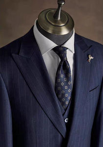 <span class=keywords><strong>Costume</strong></span> en laine pour <span class=keywords><strong>homme</strong></span> élégant et contemporain, sur mesure, 3 pièces, coupe ajustée, pour le bureau et les occasions formelles - Product Image 2