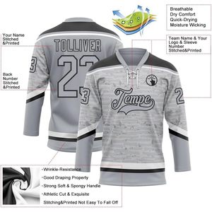 Custom Ice Hockey Jersey Unisex Three Quarter Sleeve Sublimated Moisture Wicking Practice Uniform Team Sweater - Product Image 3