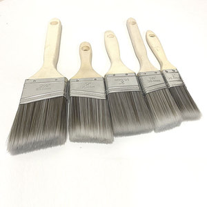 PEX - Juego <span class=keywords><strong>de</strong></span> 5 pinceles <span class=keywords><strong>de</strong></span> poliéster cortos para pintar, con ángulo inclinado, para bricolaje en el hogar y pintar paredes - Product Image 1