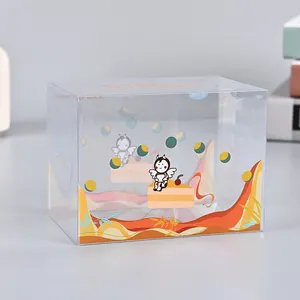 Kunden spezifische Mini Clear Pet Transparente Kunststoff-Falt schachtel PVC-Acetat-Verpackungs schachteln