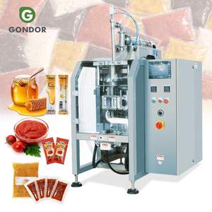 Machine de remplissage et d'emballage verticale pour sachets de 1g de sel, sauce tomate, pâte piquante, piment, et sachets de ketchup - Product Image 1