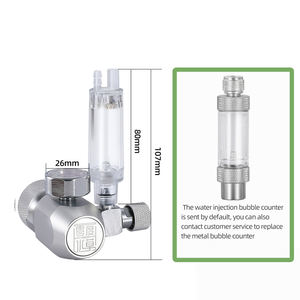 ZRDR çift masa akvaryum <span class=keywords><strong>Co2</strong></span> regülatörü vana manyetik Solenoid kontrol akvaryum kabarcık sayacı sucul bitki - Product Image 2