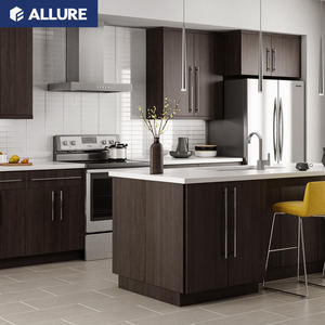 Allure סין להרכבה עצמית עץ קיר פנל ממוחזר דובדבן מוצק עץ אגוז מטבח ארונות דגם קופסות - Product Image 1