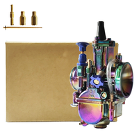 Carburateur de moto PWK21 Carburateur coloré universel de 21mm avec jet de puissance pour moteur 2/4 temps Scooters de moto ATV UTV