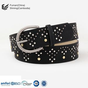 Venta al por mayor de cinturones de mujer casuales personalizados de cuero PU con hebillas de aleación de moda 3CM ancho 80CM longitud - Product Image 3