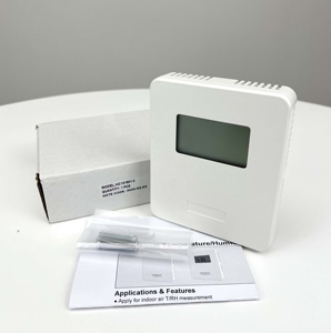 अल्ट्रा-पतले डिजाइन रूम एलसीडी डिस्प्ले तापमान और आर्द्रता इनडोर ट्रांसमीटर - Product Image 6