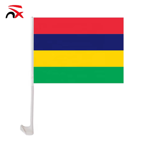 Drapeau de <span class=keywords><strong>voiture</strong></span> pour vitre de <span class=keywords><strong>voiture</strong></span> 30*45cm en polyester coupe-vent 100% polyester, motif <span class=keywords><strong>Maurice</strong></span>, vente chaude - Product Image 1