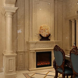 Mantel de Chimenea de Mármol Tallado a Mano, Estilo Continental, Impermeable para Uso en Interiores de Cocina - Product Image 6