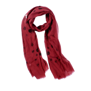 Sciarpa Lunga in Cotone TR con Stampa Mongolfiera 70x180cm, Accessorio di Moda per Donne - Product Image 2