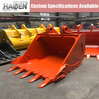Fabriqué en Chine Haoen RB-2070 Godet de roche universel pour excavatrice 20-70 tonnes, plaque anti-usure Q355+NM500, ouverture de mâchoire maximale 1650 mm