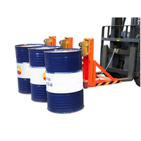 500kg 1000kg 1500kg 2000kg Grappin simple pour fûts d'huile, type monté, accessoire pour chariot élévateur, élévateur de fûts pour acier et plastique