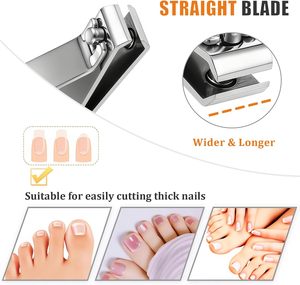 Kit professionnel de coupe-ongles, coupe-ongles pour les orteils, outil de soin personnel pour la manucure, coupe-ongles en acier inoxydable - Product Image 3