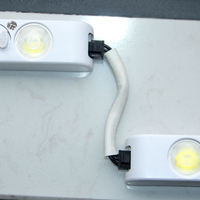 Barre lumineuse à LED haute tension 100V-240V avec 4 LED, IP20, angle de vision 9x50 et lentille blanc froid lumière du jour 6000K