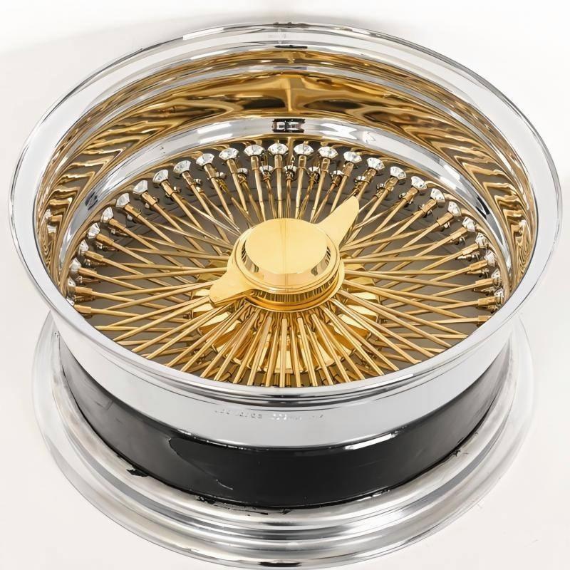 gold 24 car rims