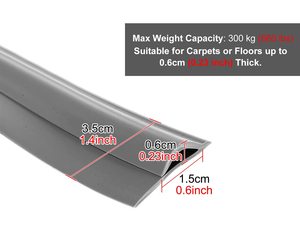Sàn Thảm vinyl nhựa linh hoạt PVC cao su viền thảm quá trình chuyển đổi và bảo vệ TRIM Strip - Product Image 4