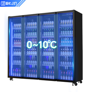 Quatro Porta Beer Cooler Freezer Refrigeração Equipamentos para Armazenagem Supermercado Suprimentos Exibição Geladeira Necessidades - Product Image 3