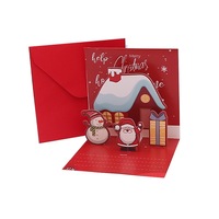 Stock prêt texte personnalisé 3D Pop up carte