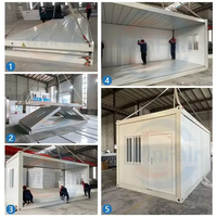 Maisons préfabriquées pliables portables personnalisées en usine petite maison conteneur pliable prête à l'emploi conteneur pliable maison conteneur