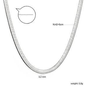 Collier ras du cou personnalisé étanche minimaliste en acier inoxydable pour femme, motif lame de serpent lisse, bijou fantaisie - Product Image 2
