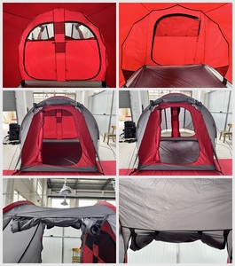 Tente de <span class=keywords><strong>moto</strong></span> portable imperméable avec grand garage pour vélo, <span class=keywords><strong>abri</strong></span> de camping pour 2 personnes pour les aventures en plein air - Product Image 3