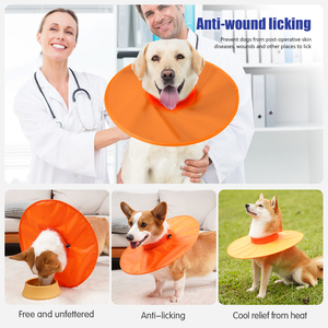 Collar Isabelino para Perros, de Poliéster, Ajustable, Impermeable, Anti-Lamido, Cono de Recuperación Postoperatorio para Perros, Tallas S/M/L/XL - Product Image 4