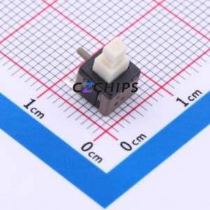 PS-5850DHB-3PLA Push Button Switch Through hole Component (THT) Switch Self-Locking Rectangle Plunger 500mA 24V - Product Image 1
