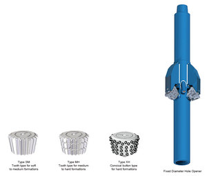 API 7-1 다운홀 드릴링 툴 고정 직경 홀 오프너 TCI 콘 커터 홀 오프너 드릴링 리머 HDD 홀 오프너 - Product Image 6