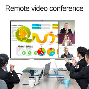 Écran plat interactif de 75 à 110 pouces, 4K UHD, 20 points tactiles, système double Android et Windows, haute luminosité 400 nits, pour les bureaux d'entreprise - Product Image 2