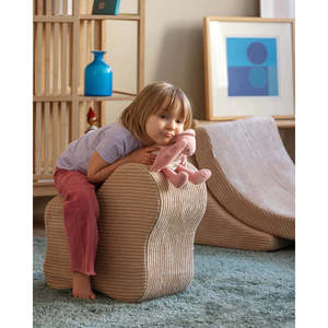 Giving Tree Children's <b>Stool</b> Soft Corduroy <b>Ottoman</b> Home Living Room Furniture For Kids - Product Image 2