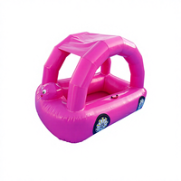 Flotteur gonflable en PVC pour bébé, jouet aquatique flottant en forme de voiture, bateau flottant pour piscine, marque HTH pour enfants