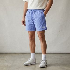 <b>Men's</b> <b>Green</b> Quick Dry Woven Nylon/Cotton <b>Shorts</b> Elastic Waist Drawstring Mid Length Sporty Bermuda Pockets - Product Image 4