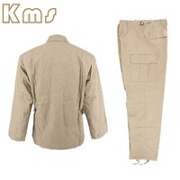 Fabricant de tenues tactiques KMS, style tendance, logo personnalisé, kaki ajustable, BDU, vêtements tactiques confortables