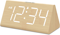 Horloge de bureau électrique USB à gros chiffres avec alarme forte pour dormeurs lourds Mouvement électronique numérique pour chambres à coucher