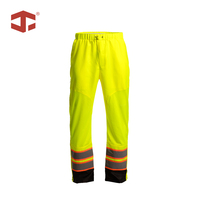 Pantalon de travail extérieur personnalisé JIADE en maille élastique avec cordon de serrage à la taille pour l'aménagement paysager, les travaux publics, la construction durable et la sécurité sur le chantier