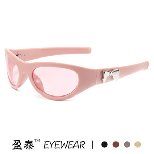 Y2K Bow Sunglasses For Women UV400 PC <b>Frame</b> Class 2 Sunshades - Product Image 2