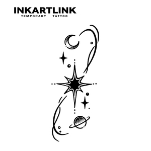 รอยสักปลอม<span class=keywords><strong>ลาย</strong></span>ดาวแ<span class=keywords><strong>ล</strong></span>ะดวงจันทร์สไตล์ Y2K ใช้งานง่าย ราคาส่ง สำหรับทุกเพศ <span class=keywords><strong>ลาย</strong></span>วงโคจรดาวเคราะห์ ติดแขน ติดทนนาน 2 สัปดาห์ แบบกึ่งถาวร - Product Image 3