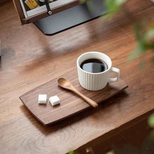 Solid Wood Tray Black Walnut For Tea Coffee Desserts Home Use - Product Image 2