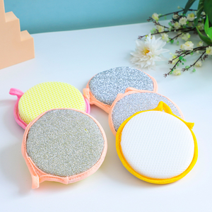 Éponge à récurer ronde double face durable pour la vaisselle et le nettoyage de la cuisine - Product Image 4