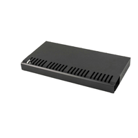 Panneau de gestion de câbles métallique horizontal de 19 pouces avec boîte de rangement, organisateur de câbles à 12 fentes pour montage en rack