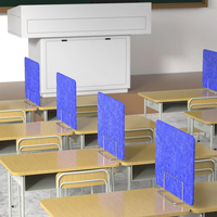 Panneaux de séparation acoustiques écologiques pour poste de travail, écran de confidentialité insonorisé en fibre de polyester pour bureau, salle de classe, centre d'appels