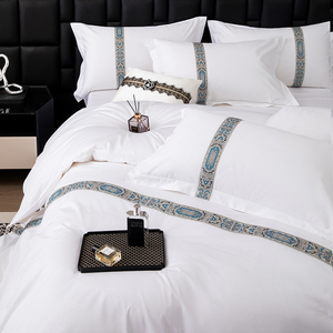 Chất Lượng Khách Sạn Ai Cập Bông Dệt Khăn Ga Giường Bông Cho Giấc Ngủ Thoải Mái Bộ Đồ Giường Chất Lượng Bộ - Product Image 3