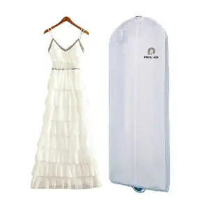 Tùy chỉnh in váy cưới bảo vệ Bìa may phù hợp với túi, Bán Buôn tùy chỉnh váy cưới may Bridal Gown Túi