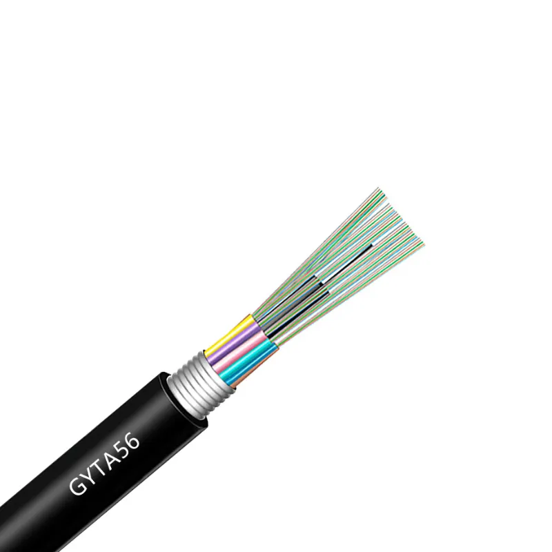 GYTA56 optical cable single mode 9/125 waterproof armored outdoor optical cable 12/24/48/96/144 core